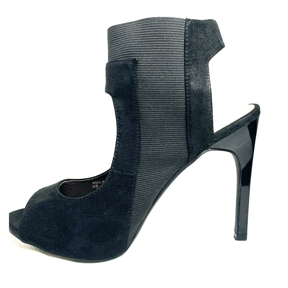 DESIGN BY JACOBIES WOMEN'S BLACK Suede HEELS SHOES